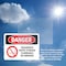 Signmission Hazardous Waste Storage Flammable No Smoking Danger Sign, Vinyl Decal, 5in W x 3.5in L, 2PK OS-2PACK-DS-D-35-L-1322 - alternate 6